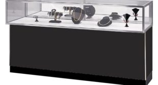 Black Jewelry Display Showcase