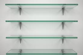 Tempered Glass Display Shelving For Retails
