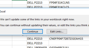 How to Troubleshoot Excel Error “We Can’t Update Some of the Links in Your Workbook”?