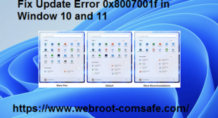 How To Fix Update Error 0x8007001f in Window 10 and 11?