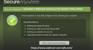How Can I Uninstall a Webroot Antivirus File System Filter Driver?