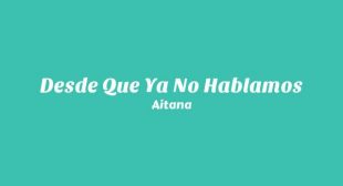 Lyrics of DESDE QUE YA NO HABLAMOS Song