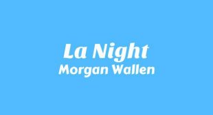 Lyrics of LA Night Song