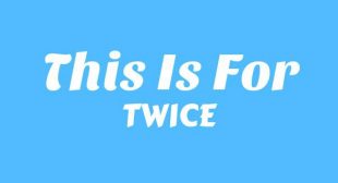 Lyrics of THIS IS FOR Song