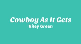 Lyrics of Cowboy As It Gets Song