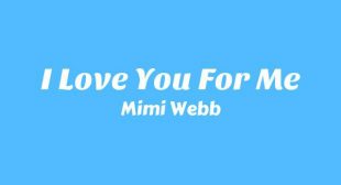 Lyrics of I Love You For Me Song