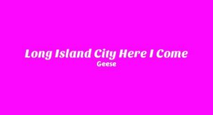 Long Island City Here I Come Lyrics – Geese