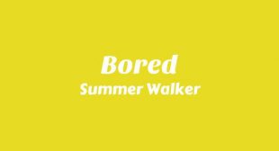 Bored Lyrics