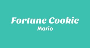 Lyrics of Fortune Cookie Song