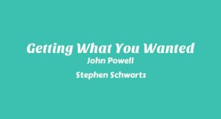 Lyrics of Getting What You Wanted Song