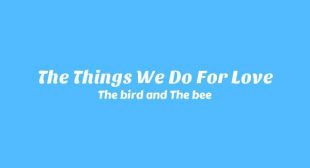 The Things We Do For Love Lyrics
