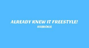 ALREADY KNEW IT FREESTYLE! Lyrics – SWAGGOT! (B SIDE)