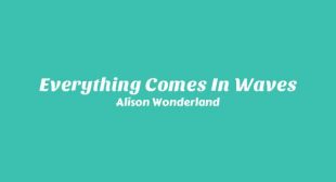 Everything Comes In Waves Lyrics – Alison Wonderland