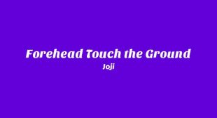 Forehead Touch the Ground Lyrics