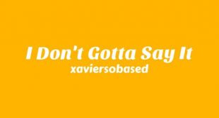 I Dont Gotta Say It Song Lyrics