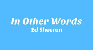 Lyrics of In Other Words Song