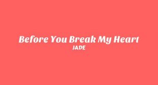Lyrics of Before You Break My Heart Song