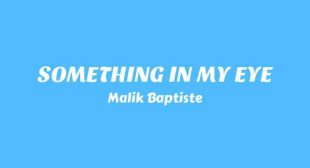 Lyrics of SOMETHING IN MY EYE Song